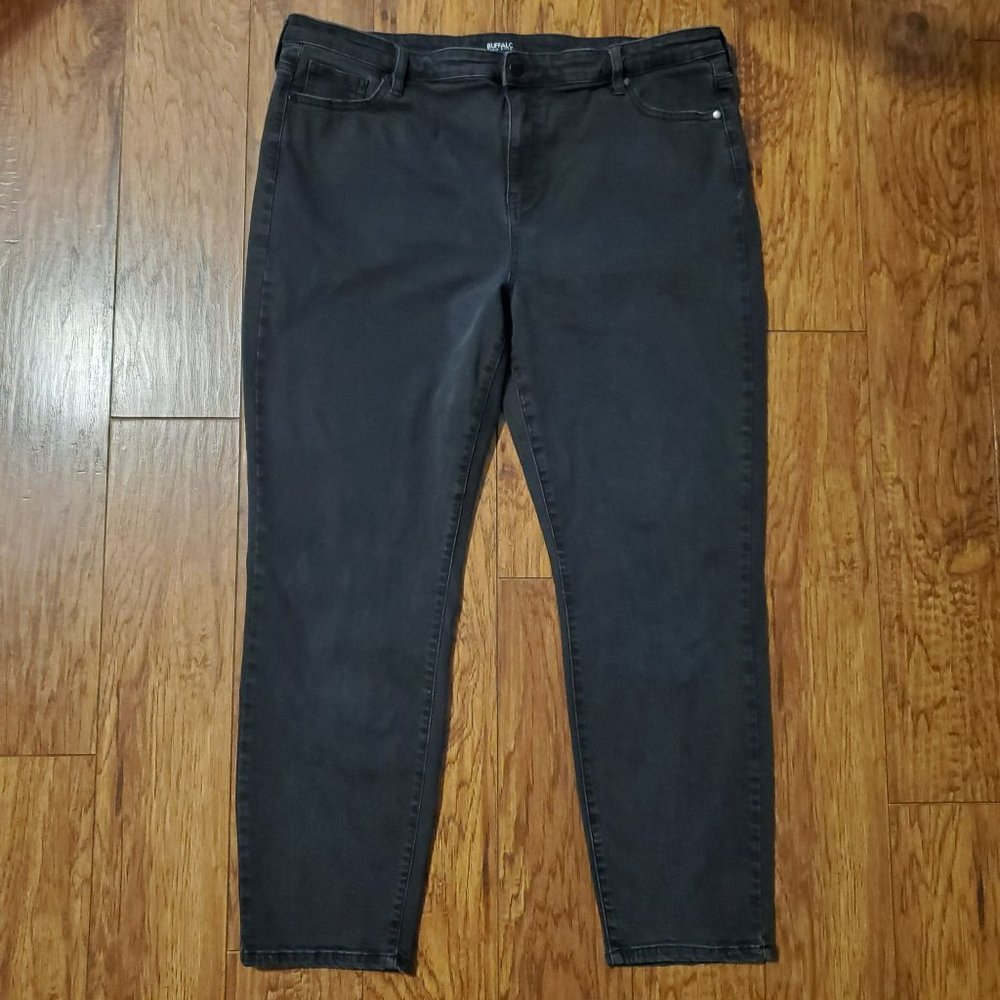 Buffalo David Bitton Mollie High Rise Stretch Skinny Black Denim Jeans W…